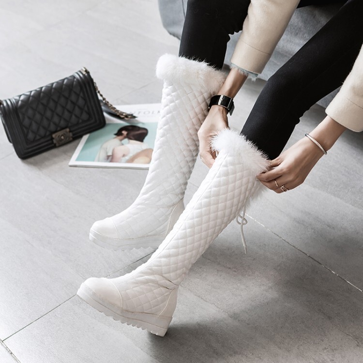 20220221614199025_750.jpg Women's High Shaft Flat Round Toe Fashion Boots - Style o.html