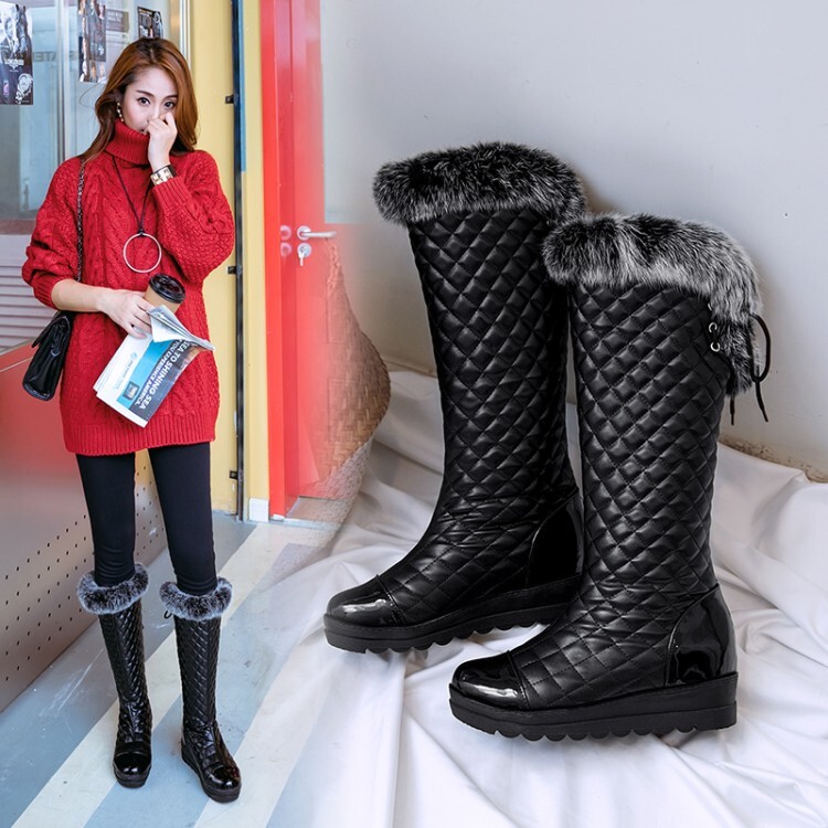 Women's High Shaft Flat Round Toe Fashion Boots - Style o.html