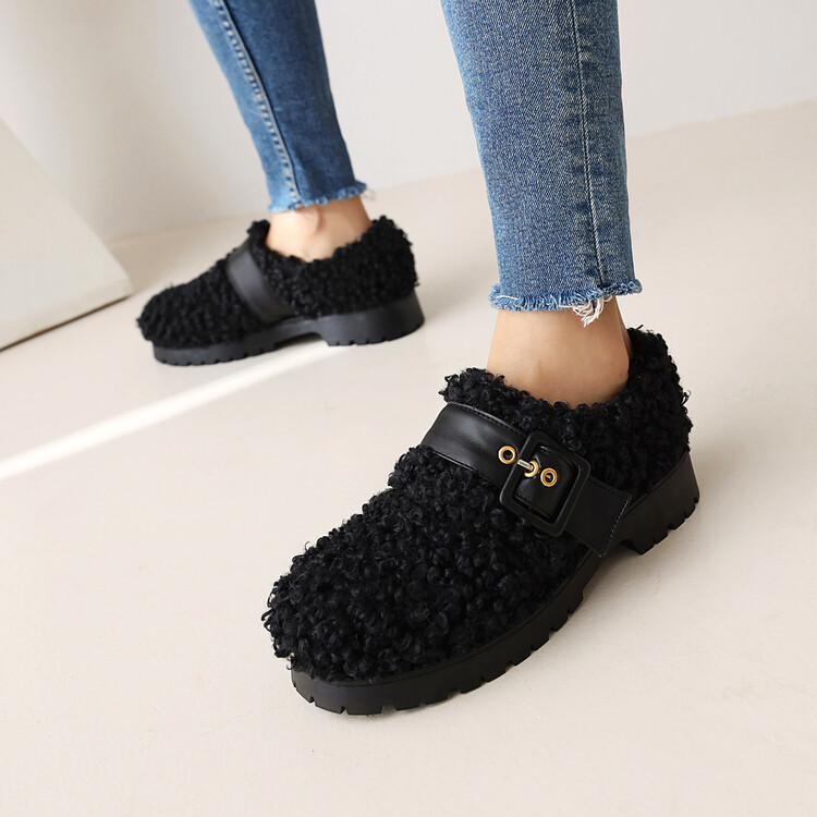 Women's Fashion Flat Loafers in Cotton Linen with Rubber Sole