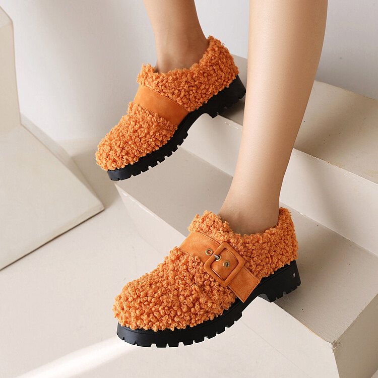 Women's Fashion Flat Loafers in Cotton Linen with Rubber Sole