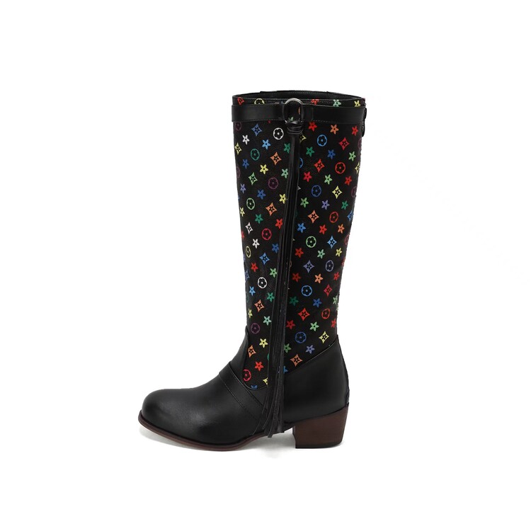 Women's Pointed Toe Low Heel Flat Boots