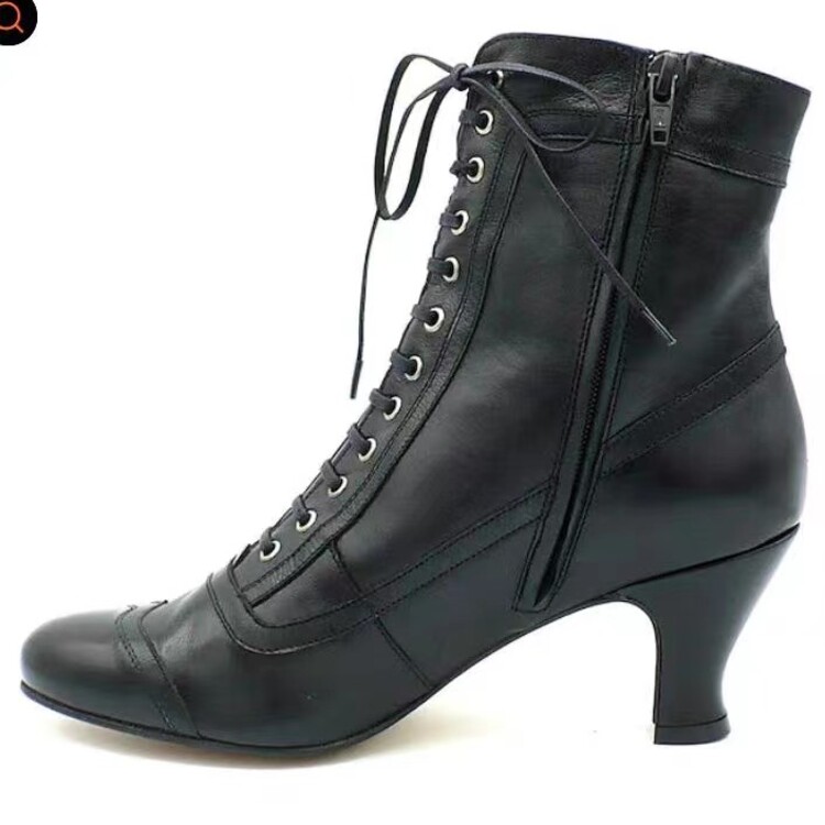 Women's Pointed Toe Stiletto Mid Heel Short Fashion Boots