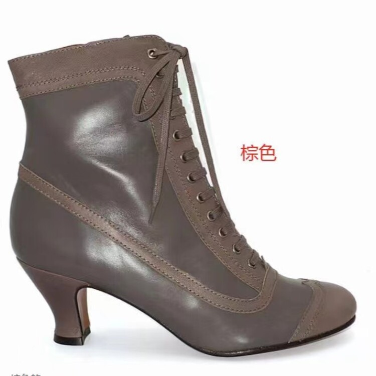 Women's Pointed Toe Stiletto Mid Heel Short Fashion Boots