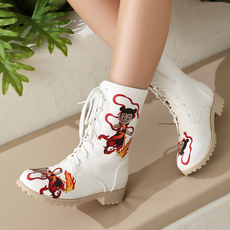 20250310683666033_750.jpg Women's Low Heel Square Heel Round Toe Short Boots - Style o.html