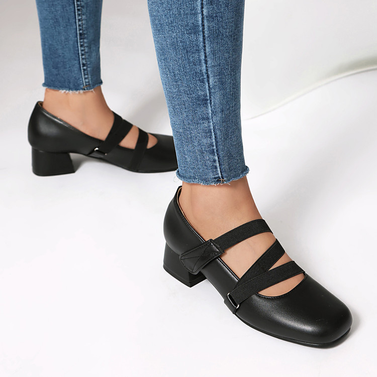 20250330475173027_750.jpg Women's Minimalist Square Toe Mid Chunky Heel Pumps Summer 2025