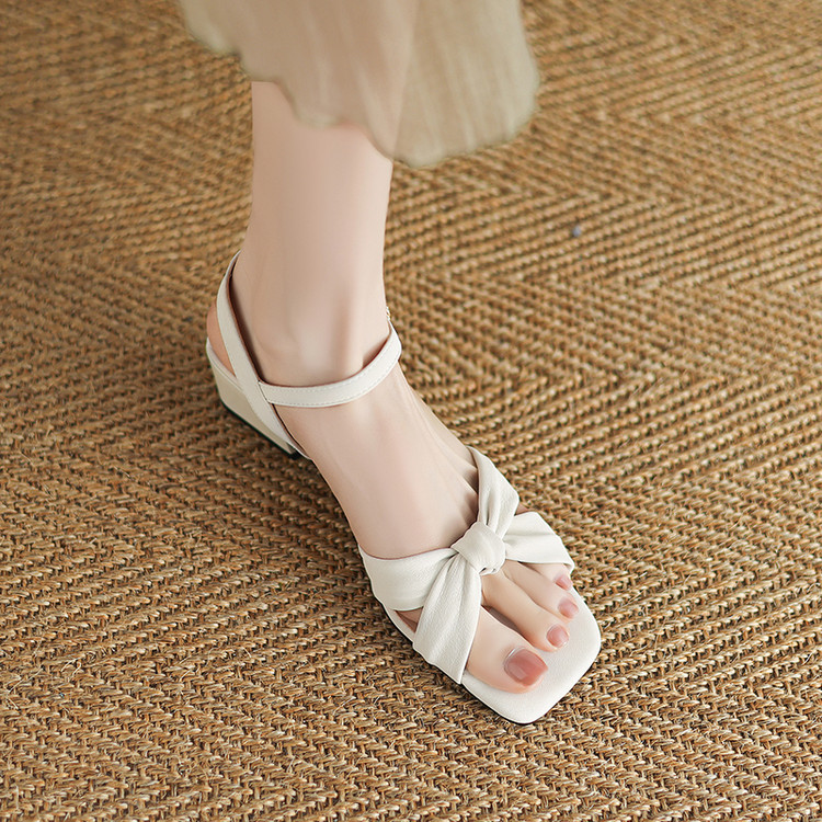 Women's Open Toe Chunky Mid Heel Sandals - Summer 2025 - Style g.html