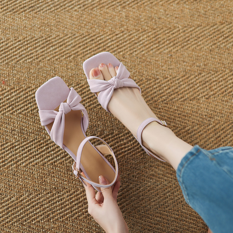 20250505948972049_750.jpg Women's Open Toe Chunky Mid Heel Sandals - Summer 2025 - Style g.html