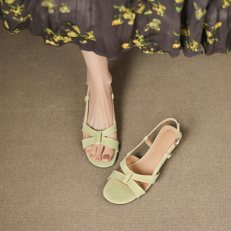 Women's Open Toe Chunky Mid Heel Sandals - Summer 2025 - Style e.html