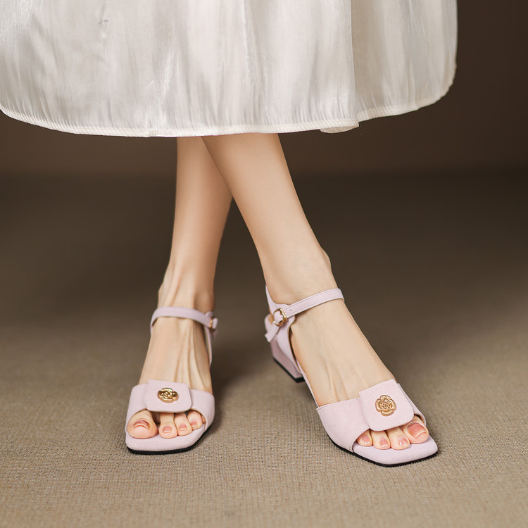 20250506510308050_750.jpg Women's Open Toe Chunky Heel Sandals Summer 2025